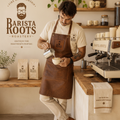 Barista Roots barista pouring latte art lifestyle shot